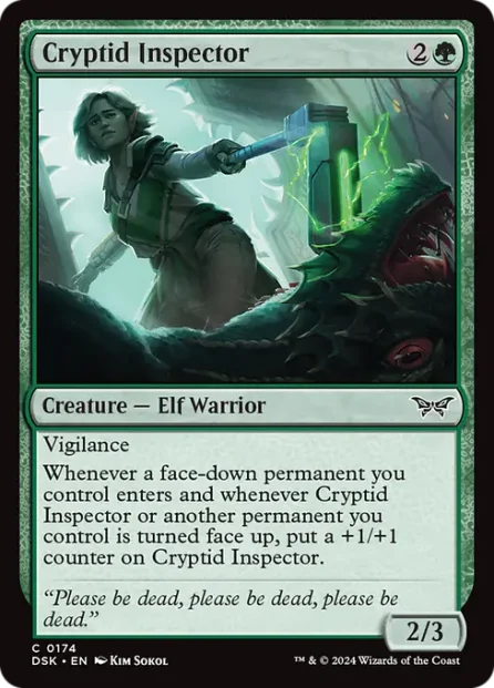 Cryptid Inspector, Duskmourn: House of Horror — Magic: The Gathering card