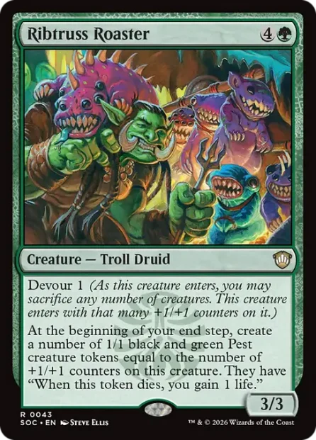 Ribtruss Roaster, Secrets of Strixhaven Commander — Magic: The Gathering card