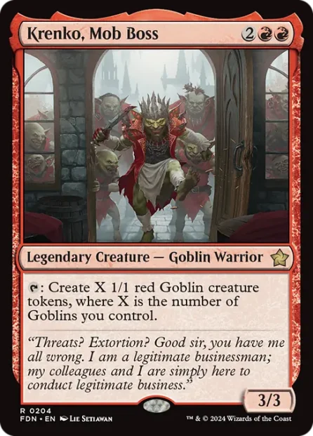 Krenko, Mob Boss, Foundations — Magic: The Gathering card