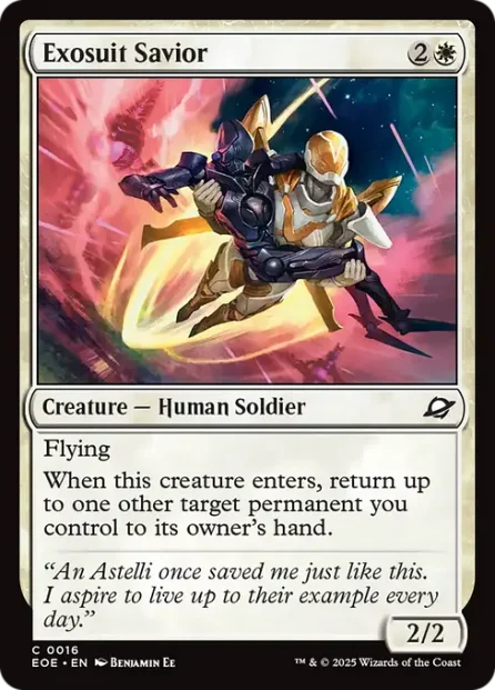Exosuit Savior, Edge of Eternities — Magic: The Gathering card