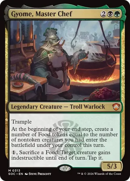 Gyome, Master Chef, Secrets of Strixhaven Commander — Magic: The Gathering card