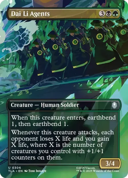 Dai Li Agents, Avatar: The Last Airbender, foil — Magic: The Gathering card