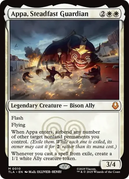 Appa, Steadfast Guardian, Avatar: The Last Airbender — Magic: The Gathering card
