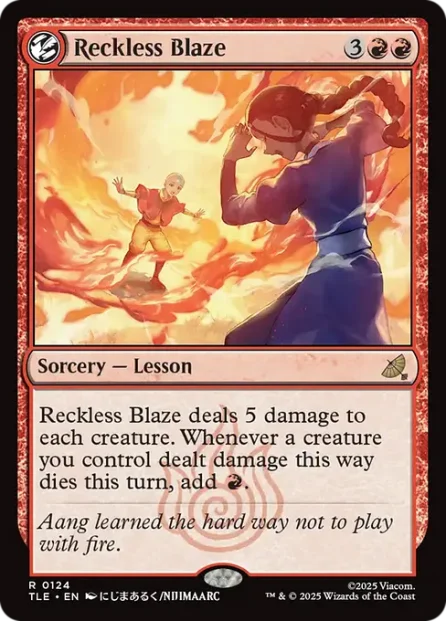 Reckless Blaze, Avatar: The Last Airbender Eternal — Magic: The Gathering card