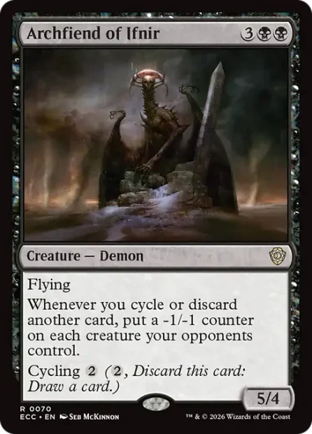 Archfiend of Ifnir, Lorwyn Eclipsed Commander — Magic: The Gathering card