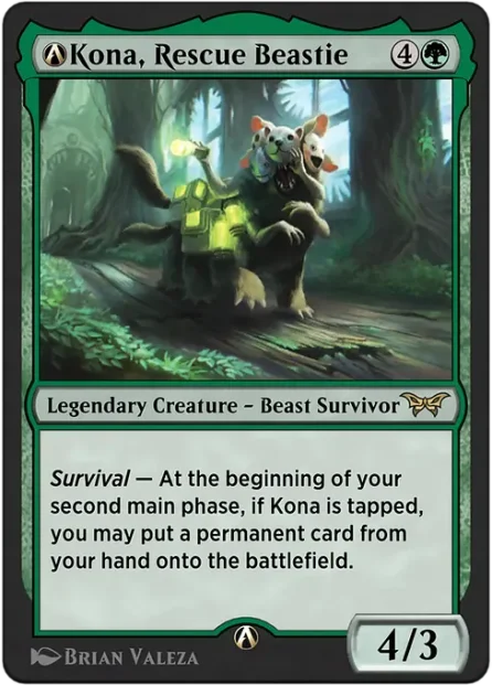 A-Kona, Rescue Beastie, Duskmourn: House of Horror — Magic: The Gathering card