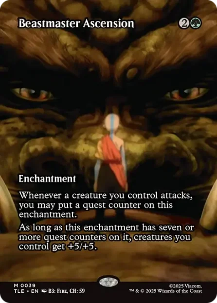 Beastmaster Ascension, Avatar: The Last Airbender Eternal — Magic: The Gathering card