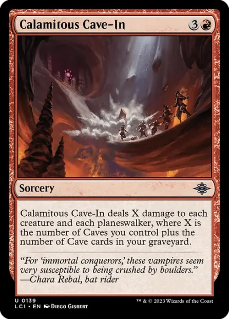 Calamitous Cave-In, The Lost Caverns of Ixalan — Magic: The Gathering card
