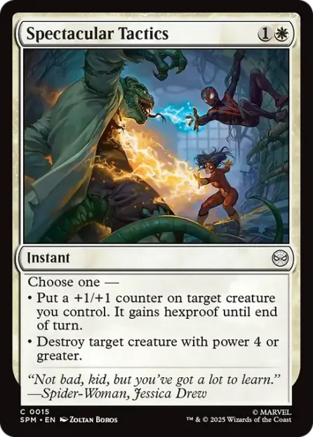 Spectacular Tactics, Marvel's Spider-Man — Magic: The Gathering card
