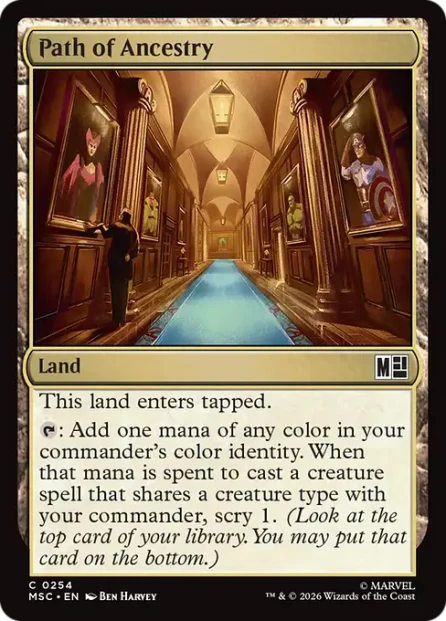 Path of Ancestry, Marvel Super Heroes Commander — Magic: The Gathering card