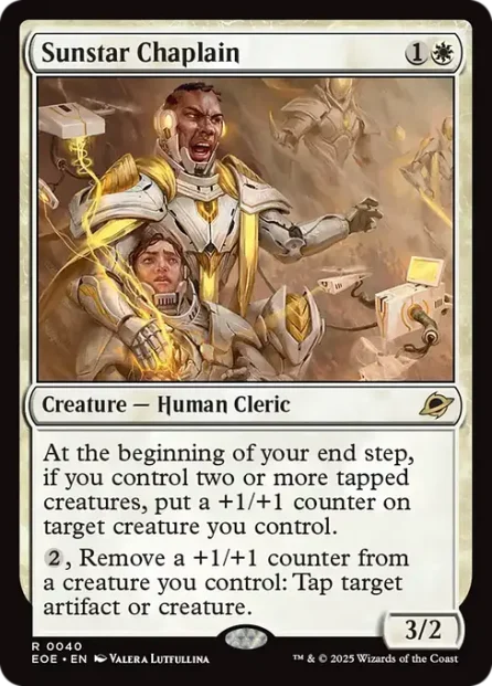 Sunstar Chaplain, Edge of Eternities — Magic: The Gathering card