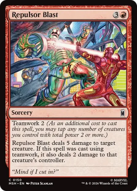 Repulsor Blast, Marvel Super Heroes — Magic: The Gathering card