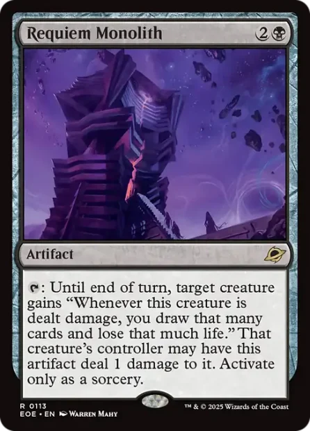 Requiem Monolith, Edge of Eternities — Magic: The Gathering card