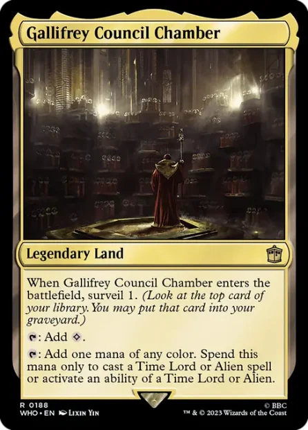 Gallifrey Council Chamber, Doctor Who — Magic: The Gathering card