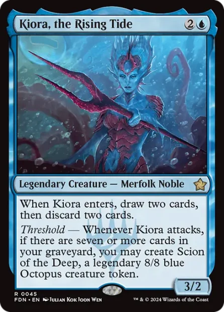 Kiora, the Rising Tide, Foundations — Magic: The Gathering card