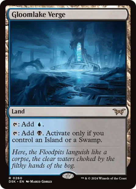 Gloomlake Verge, Duskmourn: House of Horror — Magic: The Gathering card