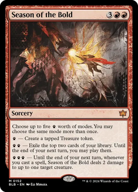 Season of the Bold, Bloomburrow — Magic: The Gathering card