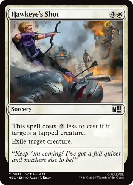 Hawkeye's Shot, Marvel Super Heroes Commander — Magic: The Gathering card