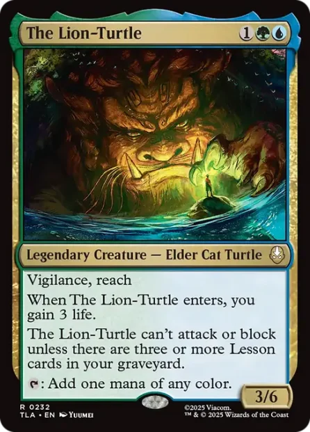 The Lion-Turtle, Avatar: The Last Airbender — Magic: The Gathering card