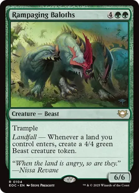 Rampaging Baloths, Edge of Eternities Commander — Magic: The Gathering card