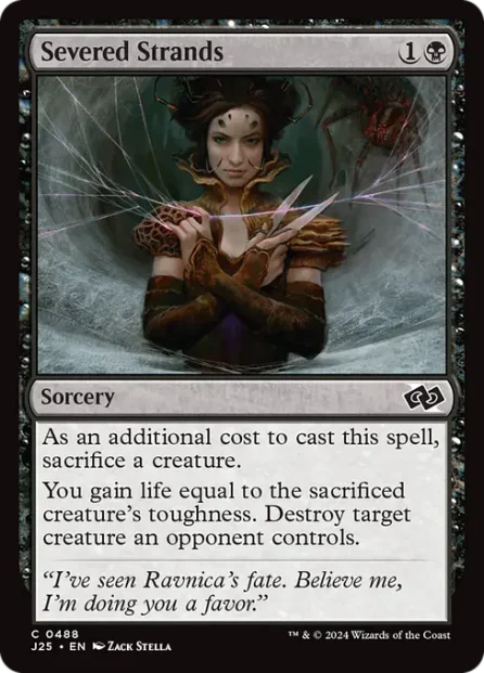 Severed Strands, Foundations Jumpstart — Magic: The Gathering card