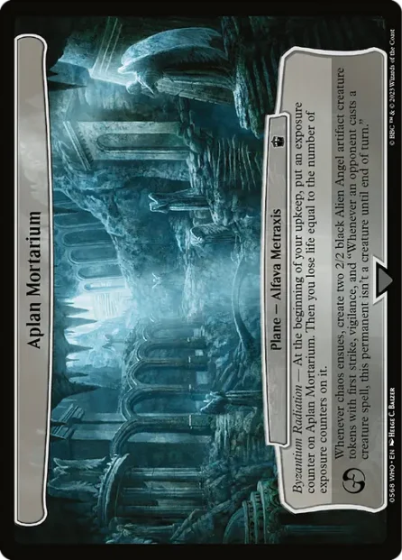Aplan Mortarium, Doctor Who — Magic: The Gathering card
