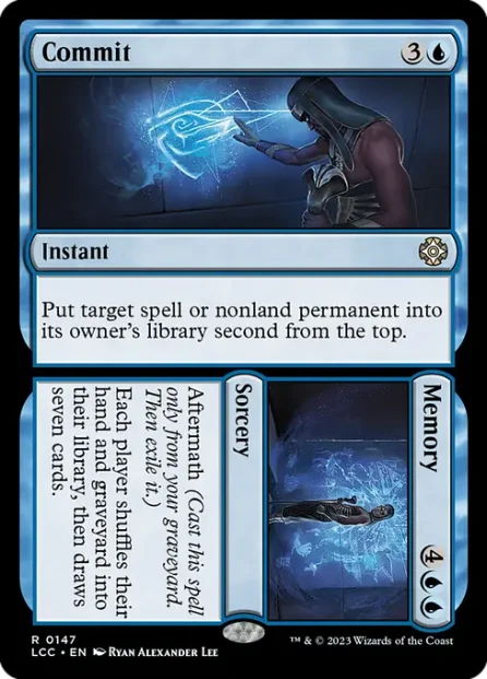 Commit // Memory, The Lost Caverns of Ixalan Commander — Magic: The Gathering card