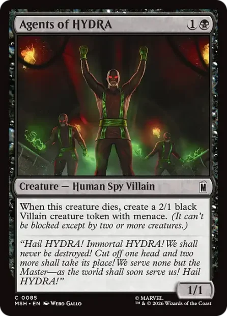 Agents of HYDRA, Marvel Super Heroes — Magic: The Gathering card
