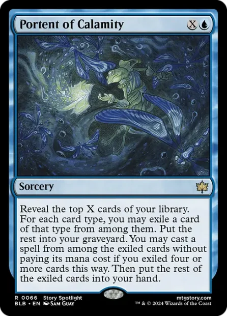 Portent of Calamity, Bloomburrow — Magic: The Gathering card
