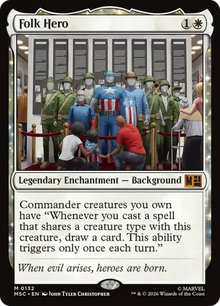 Folk Hero, Marvel Super Heroes Commander — Magic: The Gathering card