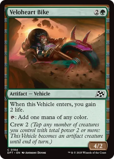 Veloheart Bike, Aetherdrift — Magic: The Gathering card
