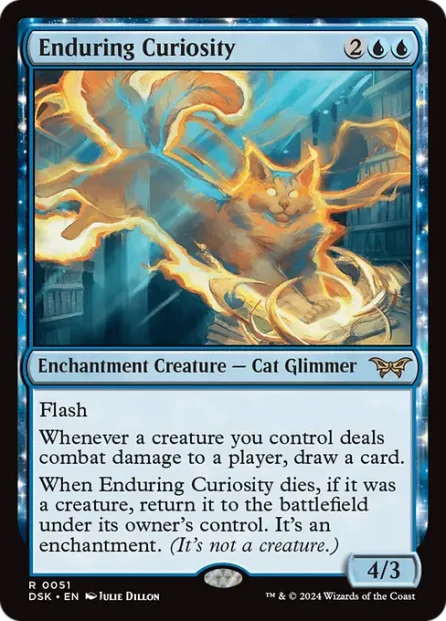 Enduring Curiosity, Duskmourn: House of Horror — Magic: The Gathering card