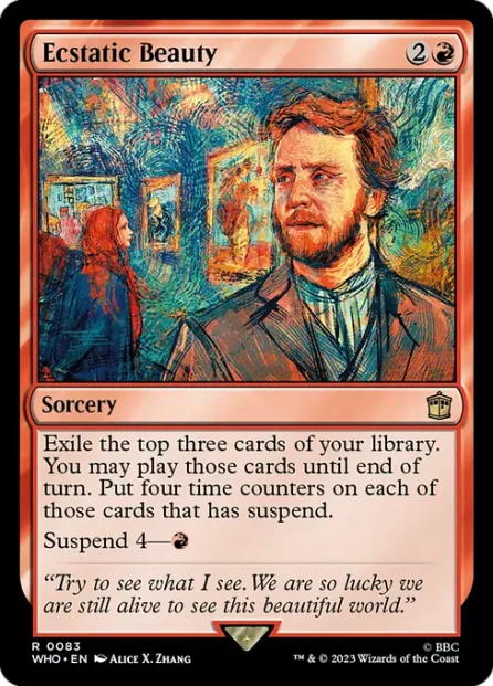 Ecstatic Beauty, Doctor Who — Magic: The Gathering card