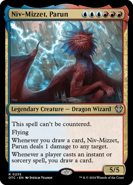 Niv-Mizzet, Parun, Outlaws of Thunder Junction Commander — Magic: The Gathering card