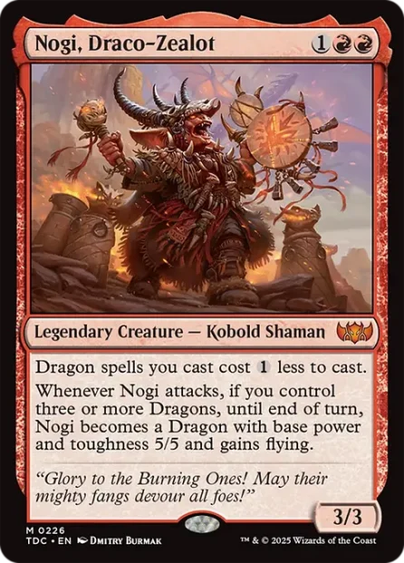 Nogi, Draco-Zealot, Tarkir: Dragonstorm Commander — Magic: The Gathering card
