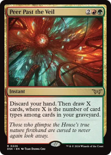 Peer Past the Veil, Duskmourn: House of Horror — Magic: The Gathering card