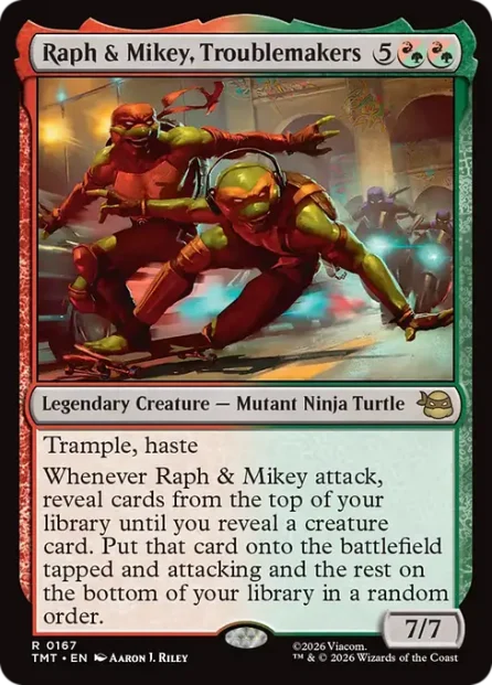 Raph & Mikey, Troublemakers, Teenage Mutant Ninja Turtles — Magic: The Gathering card