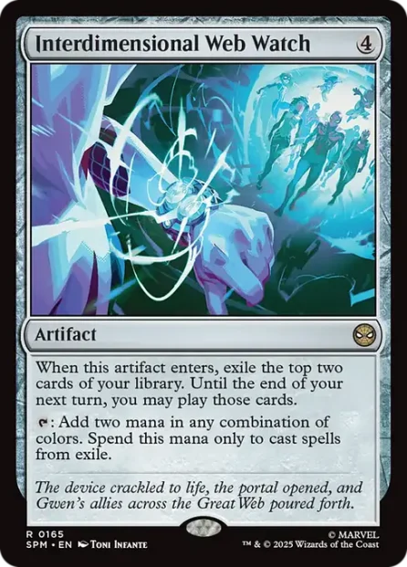 Interdimensional Web Watch, Marvel's Spider-Man — Magic: The Gathering card