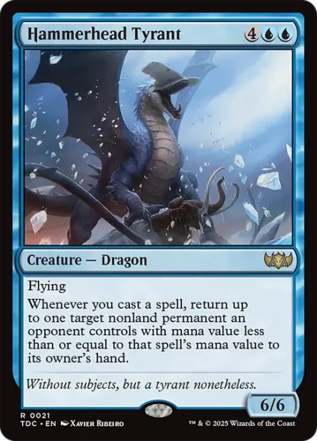 Hammerhead Tyrant, Tarkir: Dragonstorm Commander — Magic: The Gathering card
