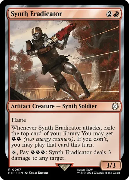 Synth Eradicator, Fallout — Magic: The Gathering card
