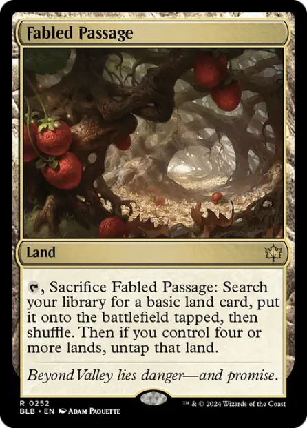 Fabled Passage, Bloomburrow — Magic: The Gathering card
