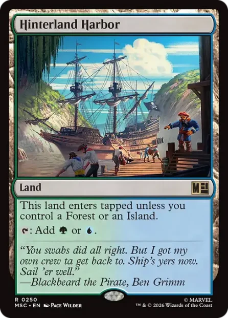 Hinterland Harbor, Marvel Super Heroes Commander — Magic: The Gathering card