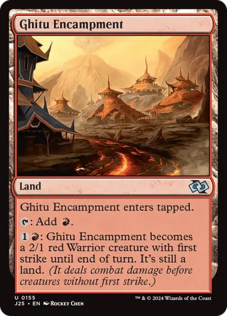 Ghitu Encampment, Foundations Jumpstart — Magic: The Gathering card
