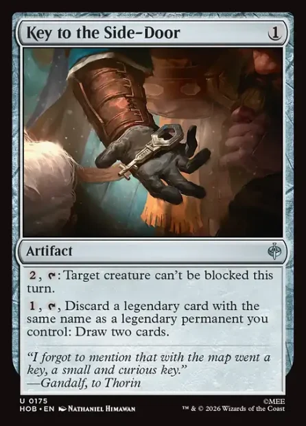Key to the Side-Door, The Hobbit — Magic: The Gathering card