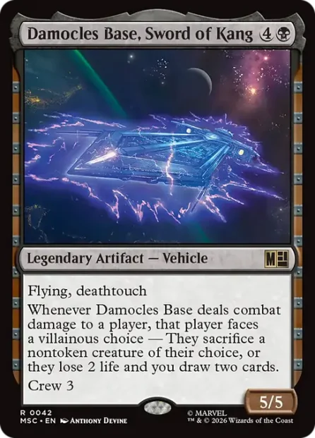Damocles Base, Sword of Kang, Marvel Super Heroes Commander — Magic: The Gathering card