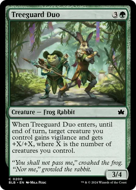 Treeguard Duo, Bloomburrow — Magic: The Gathering card
