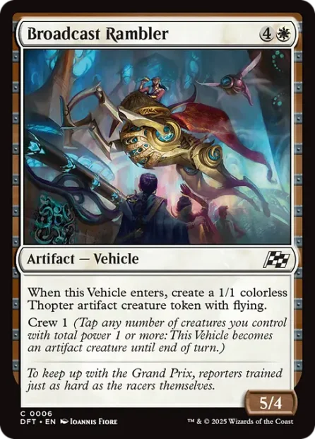 Broadcast Rambler, Aetherdrift — Magic: The Gathering card