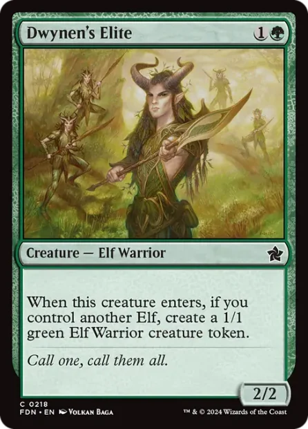 Dwynen's Elite, Foundations — Magic: The Gathering card