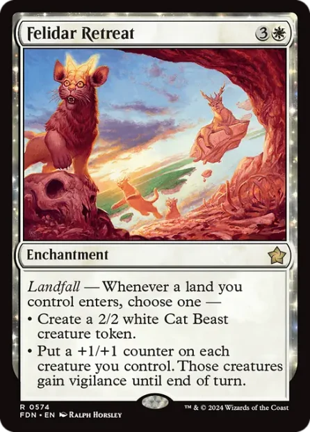 Felidar Retreat, Foundations — Magic: The Gathering card