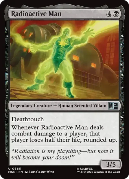 Radioactive Man, Marvel Super Heroes Commander — Magic: The Gathering card